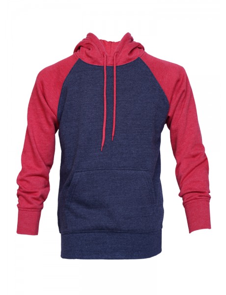 Youth Pullover Hood with Contrast Raglan Sleeve